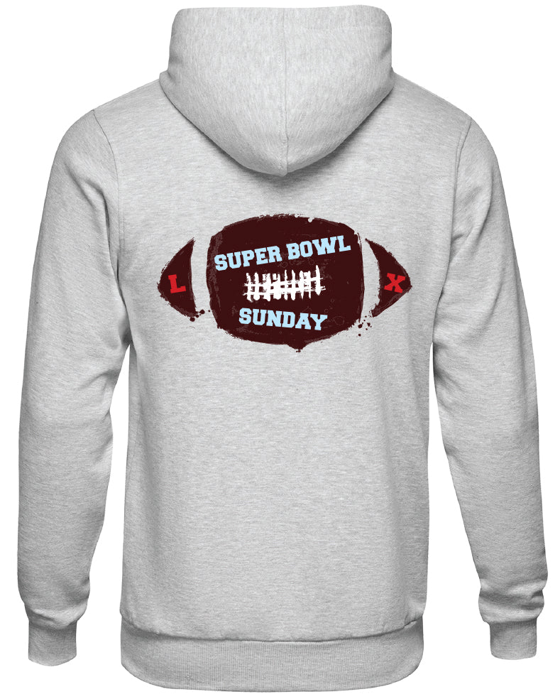 BUOY 4 SUPER BOWL Distressed Football Hoodie