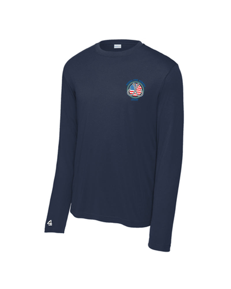 Hooks for Heroes Dri-fit Poly Long Sleeve Heroes Tee