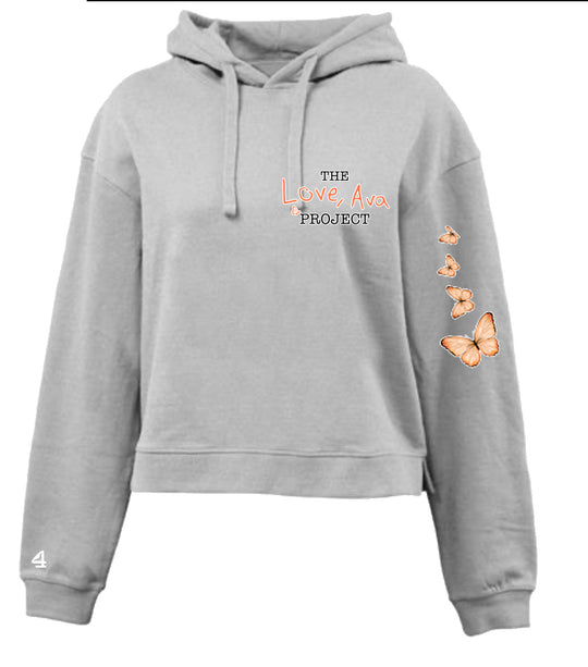 Love Ava Women's Cropped Fleece Hoodie