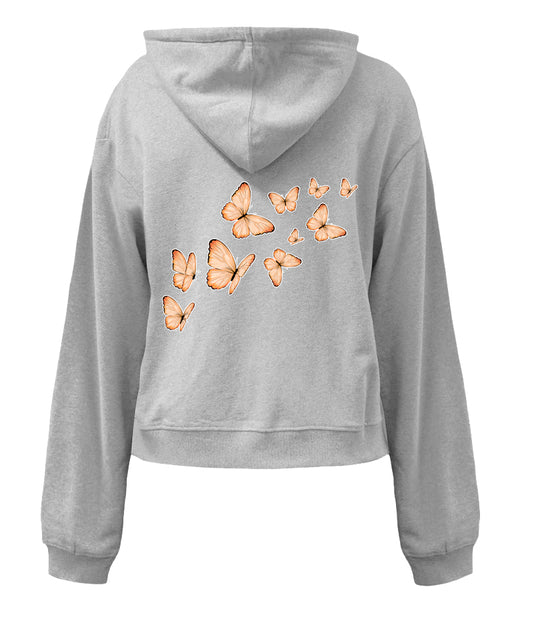 Love Ava Women's Cropped Fleece Hoodie