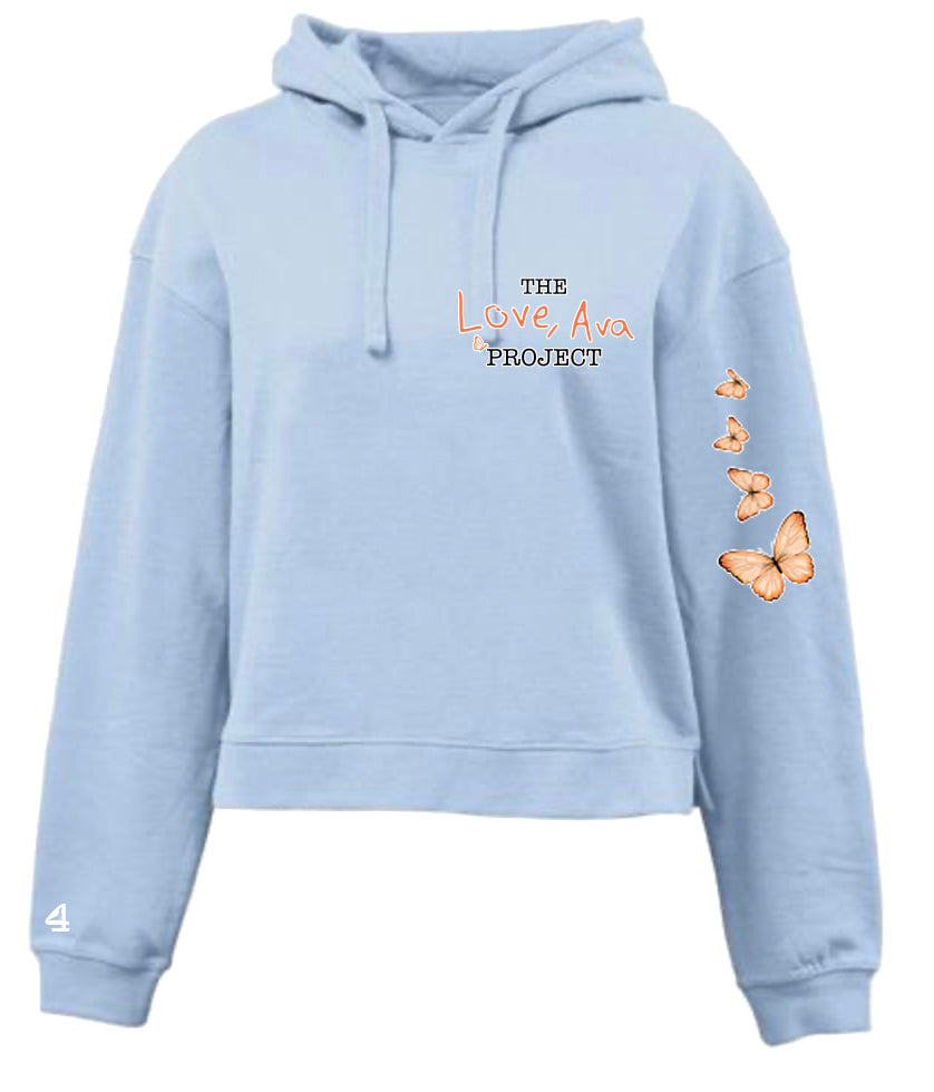 Love Ava Women's Cropped Fleece Hoodie