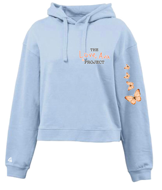 Love Ava Women's Cropped Fleece Hoodie
