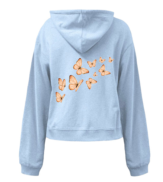 Love Ava Women's Cropped Fleece Hoodie
