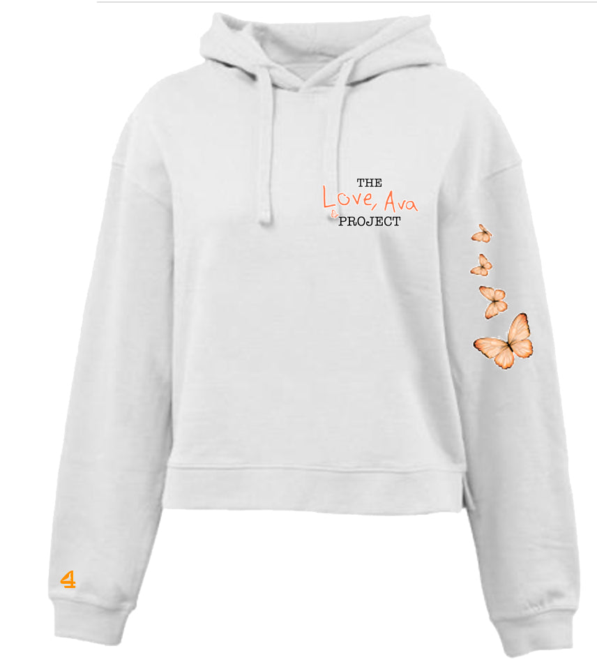 Love Ava Women's Cropped Fleece Hoodie
