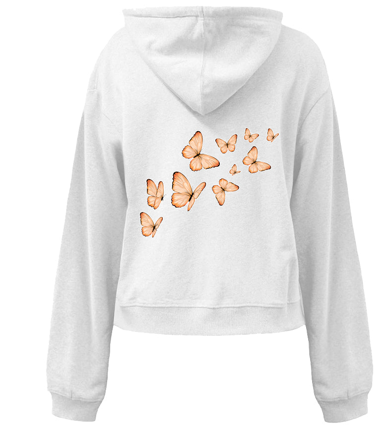 Love Ava Women's Cropped Fleece Hoodie