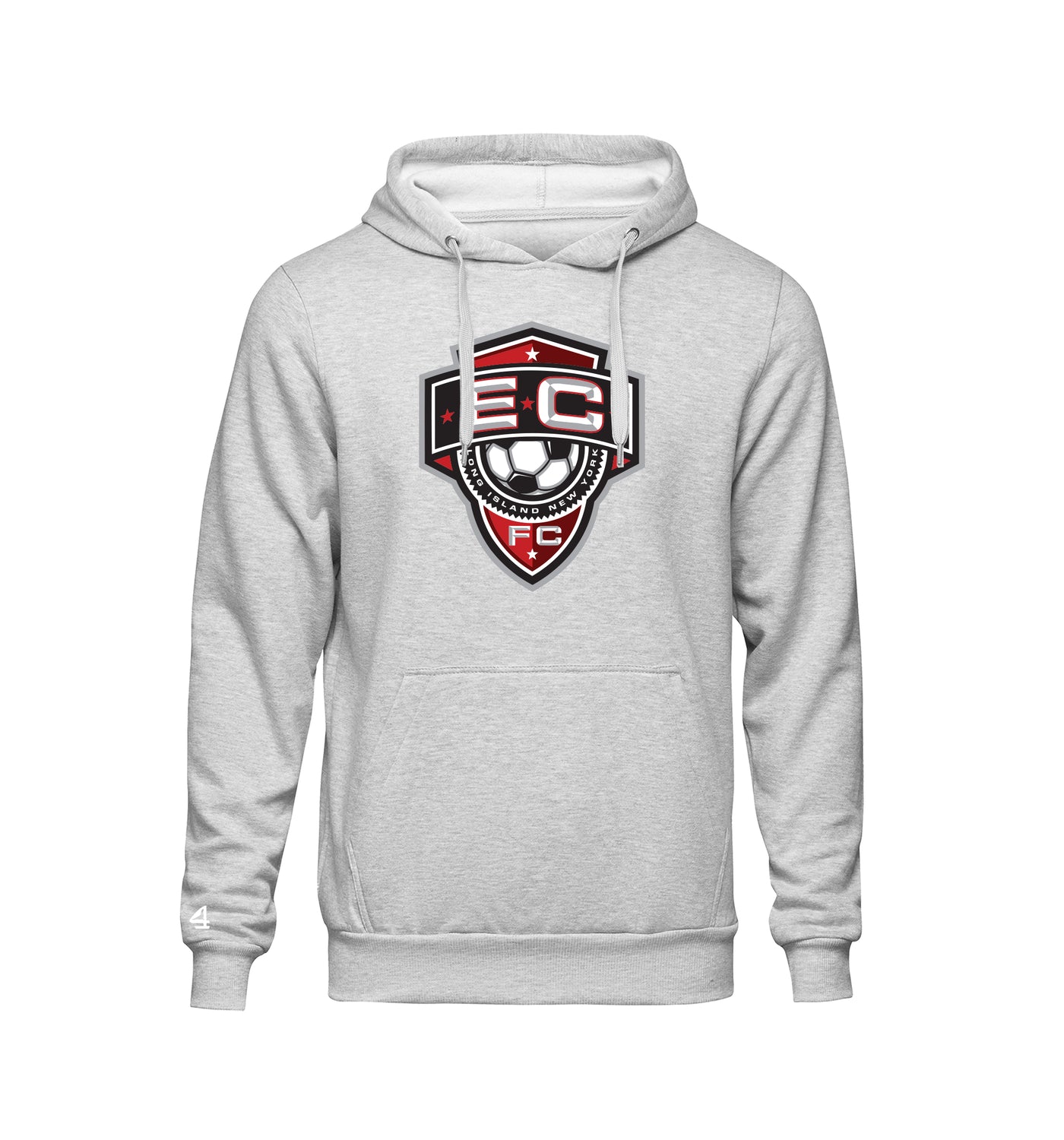 East Coast Soccer Hoodie Front Logo