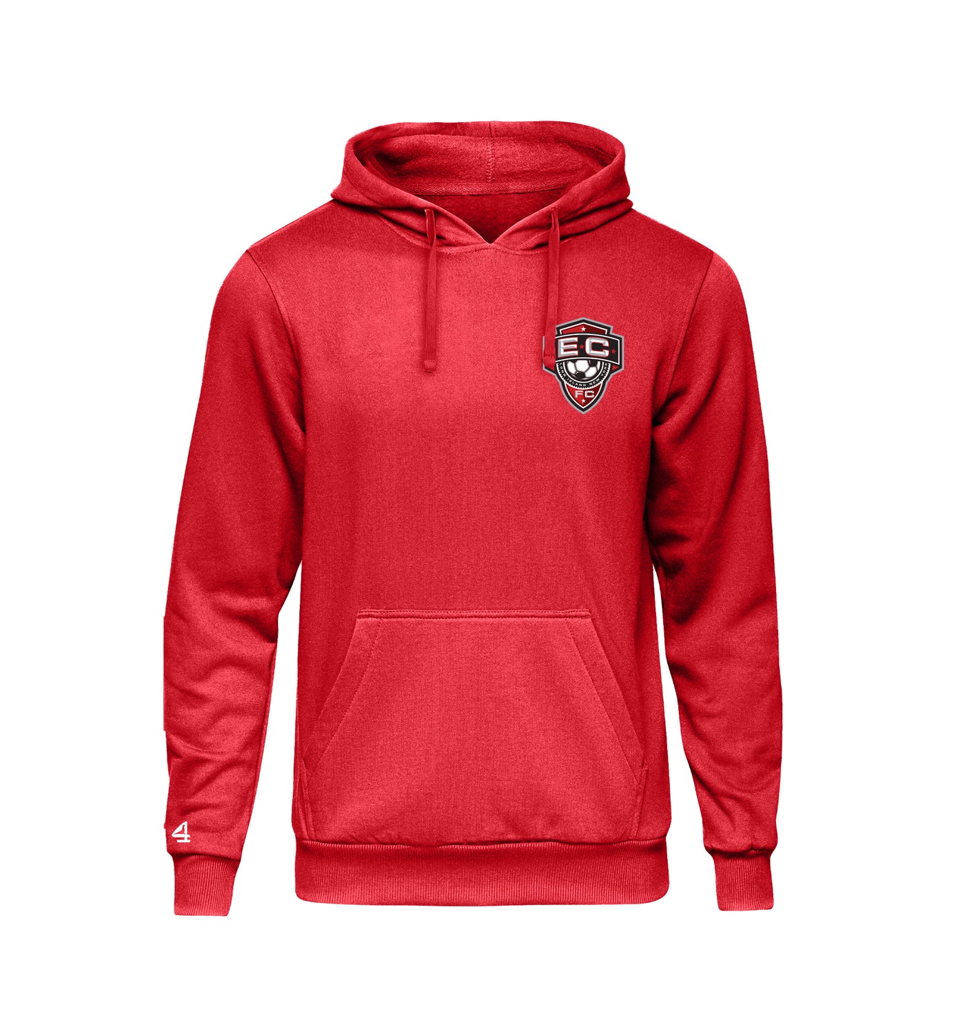 East Coast Soccer Hoodie Left Chest Logo