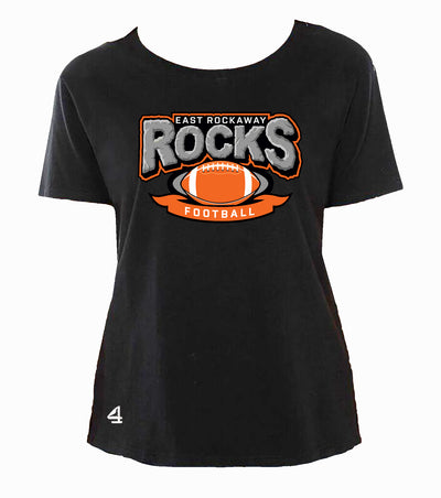 East Rockaway Football Ladies Boxy High Low t-shirt