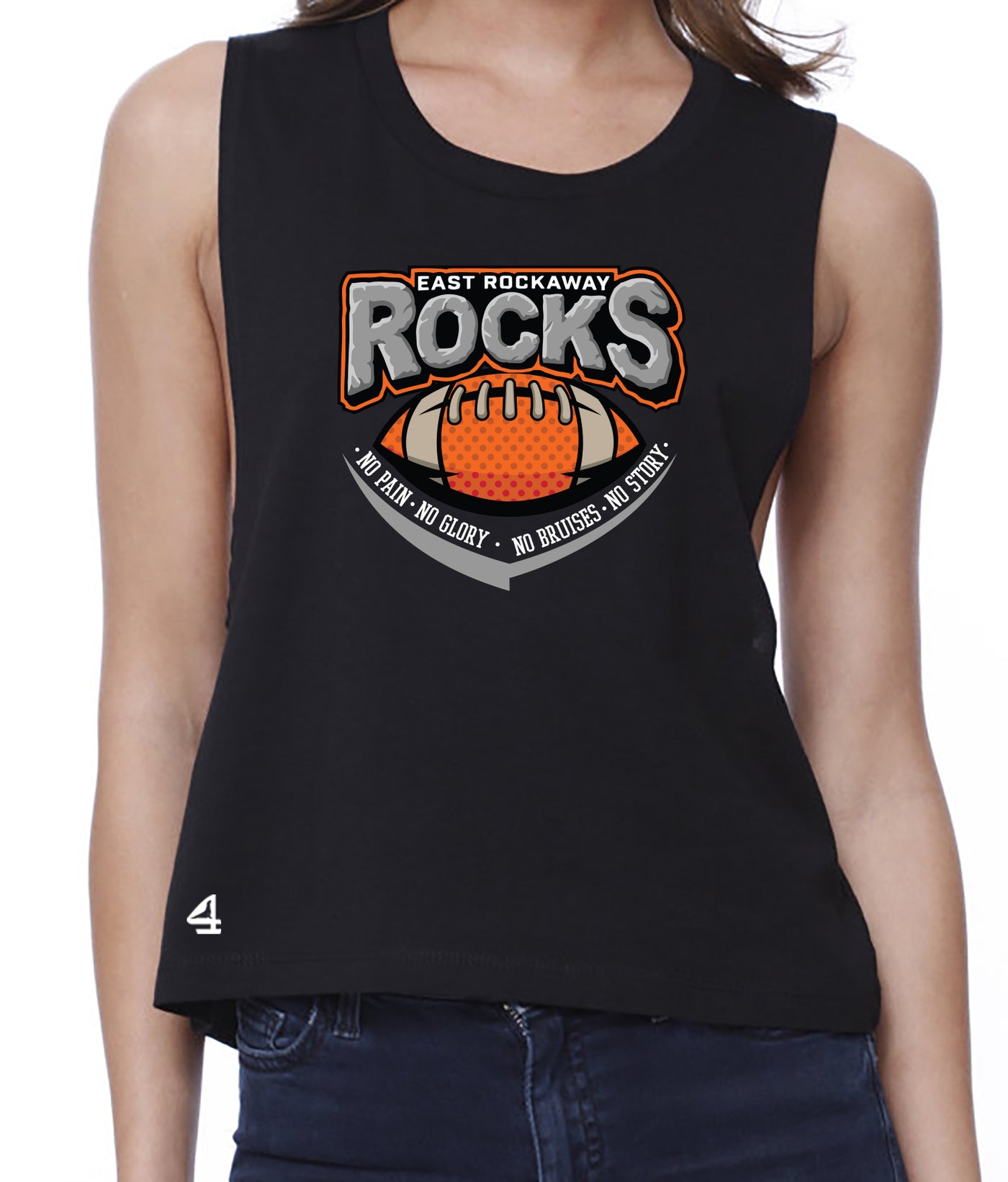 East Rockaway Football Ladies Muscle Tank top