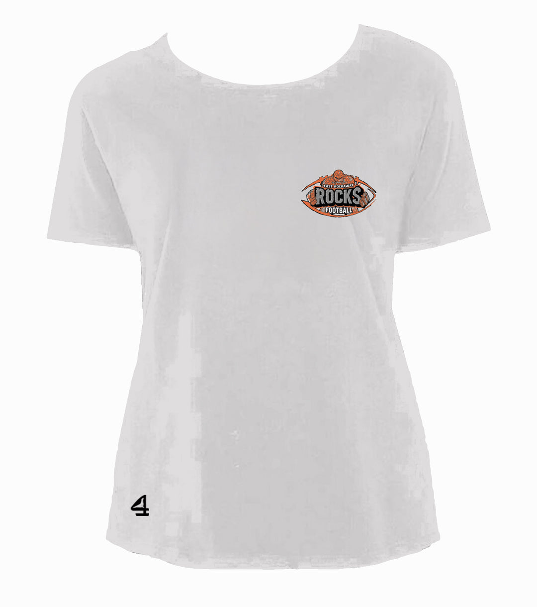 East Rockaway Football Ladies Boxy High Low t-shirt