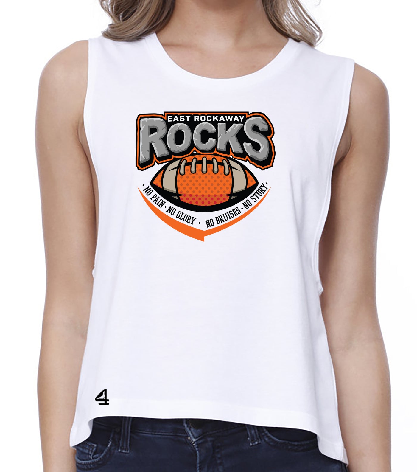 East Rockaway Football Ladies Muscle Tank top