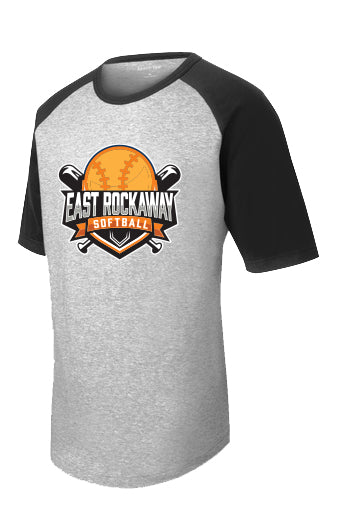 EAST ROCKAWAY SOFTBALL Short Sleeve Colorblock Raglan Jersey