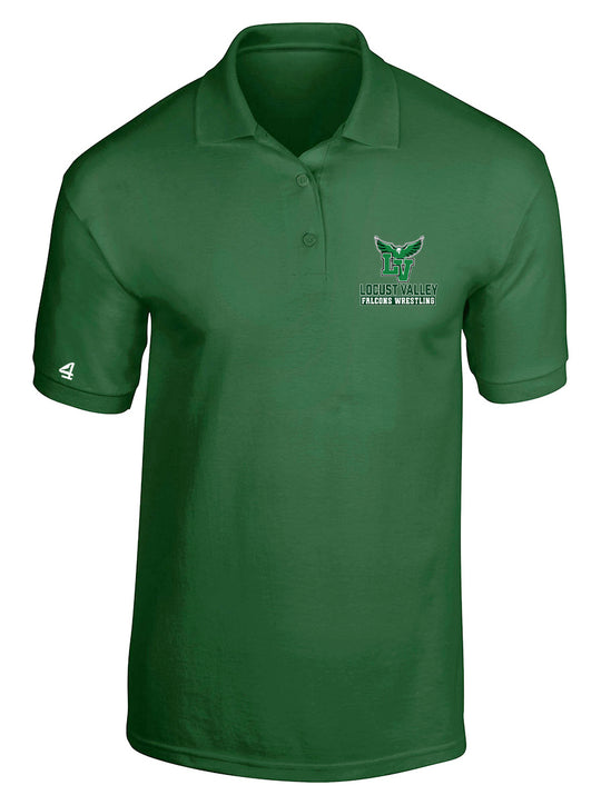 Locust Valley Falcons Wrestling Embroidered Polo