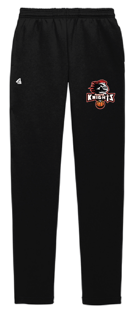 Floral Park Basketball Open-Bottom Sweatpants