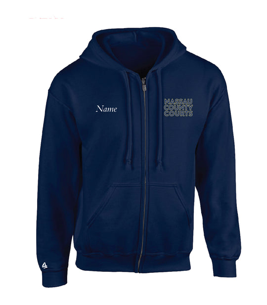 STATE OF NY NASSAU COUNTY CLERKS FULL ZIP HOODIE