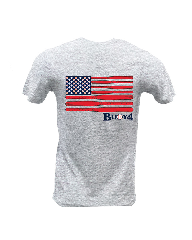 Buoy 4 Baseball Flag Short Sleeve Tee