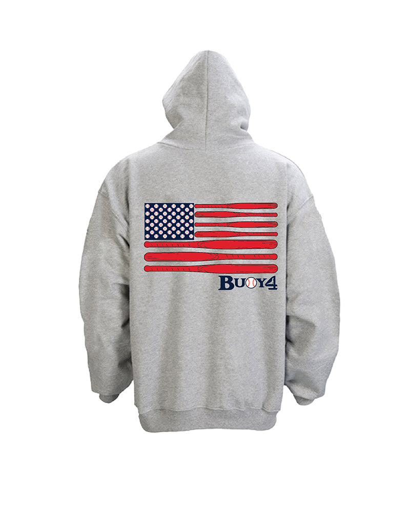 Buoy4 Baseball Flag Hoodie