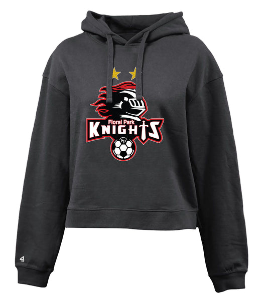 Floral Park Soccer Cropped Fleece Hoodie