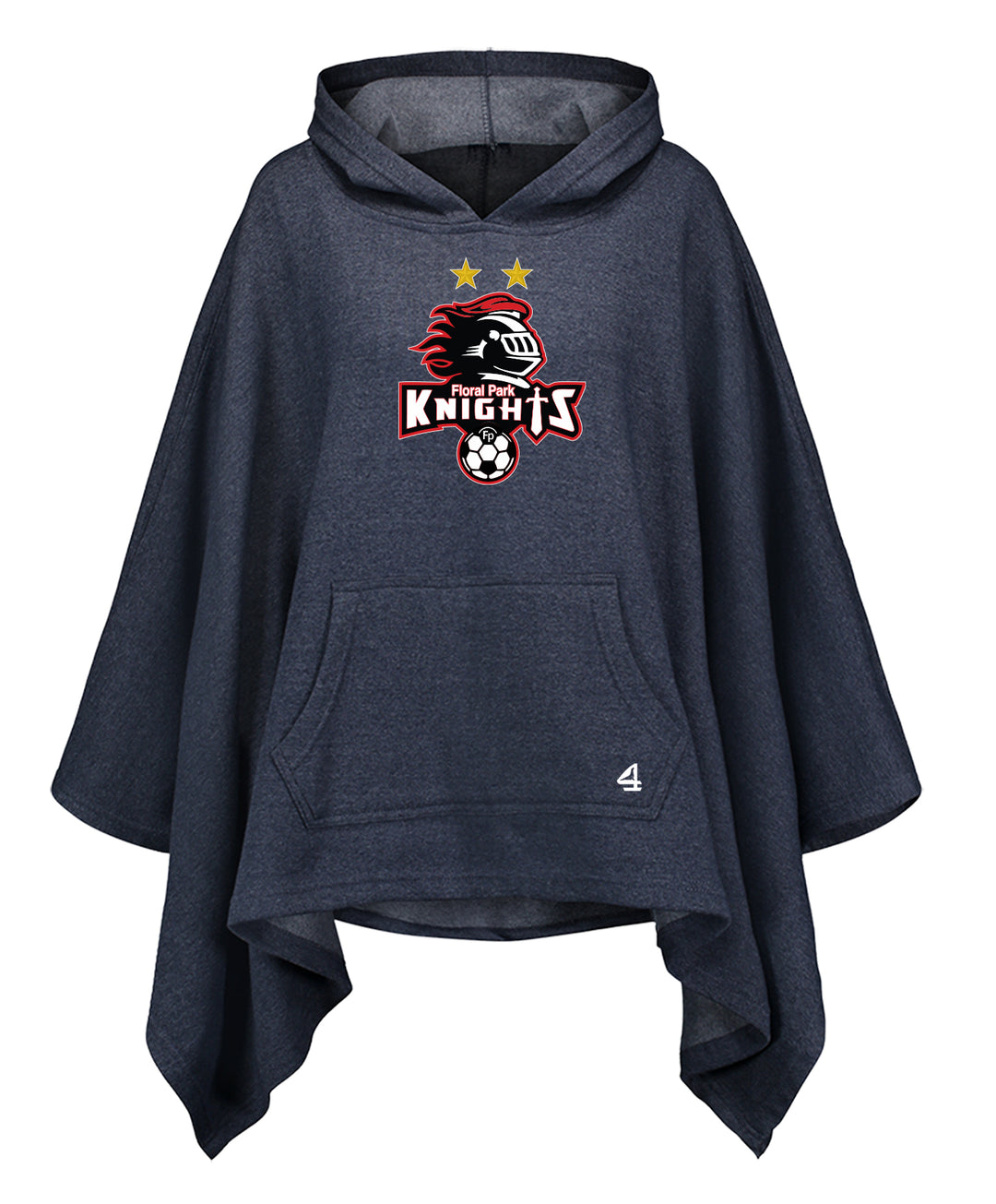 Floral Park Soccer Womans Poncho