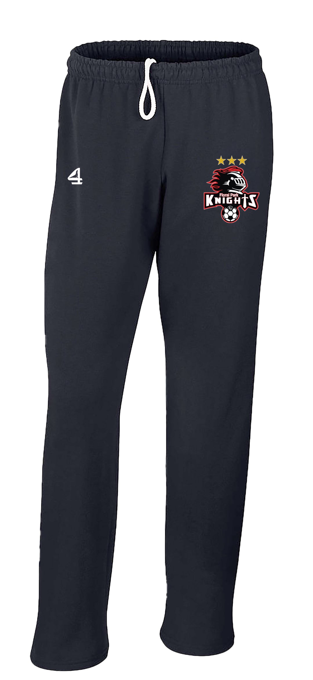 Floral Park Soccer Open-Bottom Sweatpants