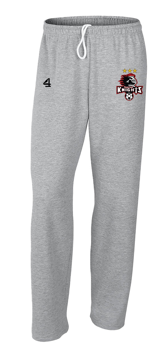 Floral Park Soccer Open-Bottom Sweatpants