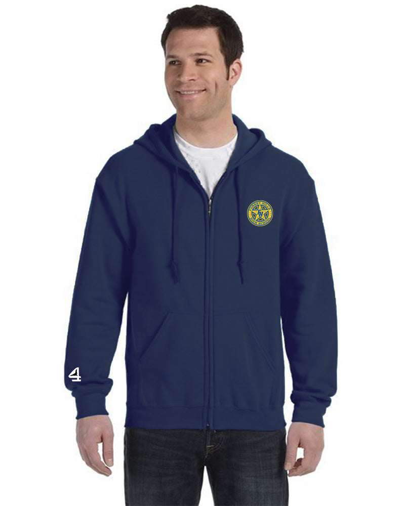 Forest Hills Rangers Navy Full Zip-Up Hoodie