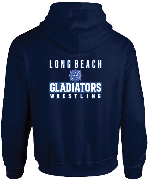 LB Gladiators Wrestling Breast Cancer Awareness Adult and Youth Hoodie