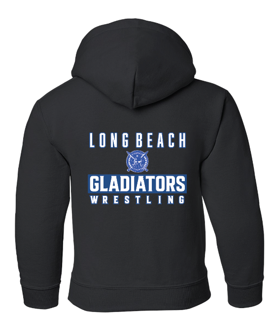 LB Gladiators Wrestling Breast Cancer Awareness Adult and Youth Hoodie