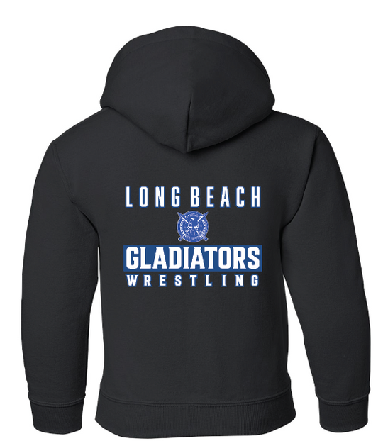 LB Gladiators Wrestling Breast Cancer Awareness Adult and Youth Hoodie