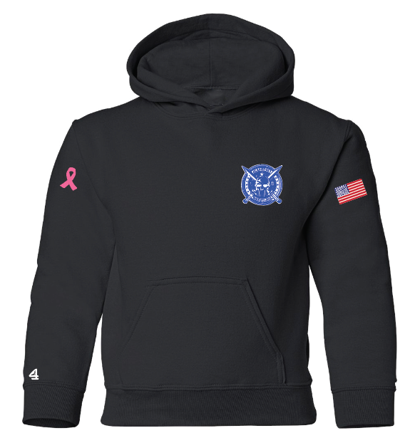 LB Gladiators Wrestling Breast Cancer Awareness Adult and Youth Hoodie