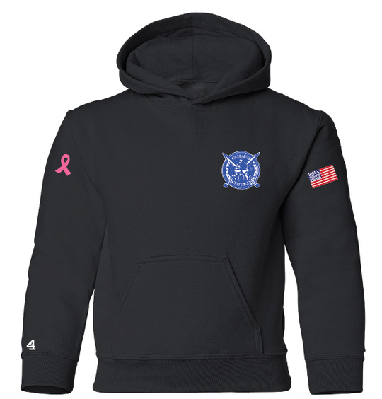 LB Gladiators Wrestling Breast Cancer Awareness Adult and Youth Hoodie