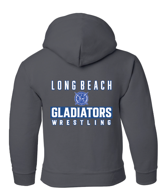LB Gladiators Wrestling Breast Cancer Awareness Adult and Youth Hoodie