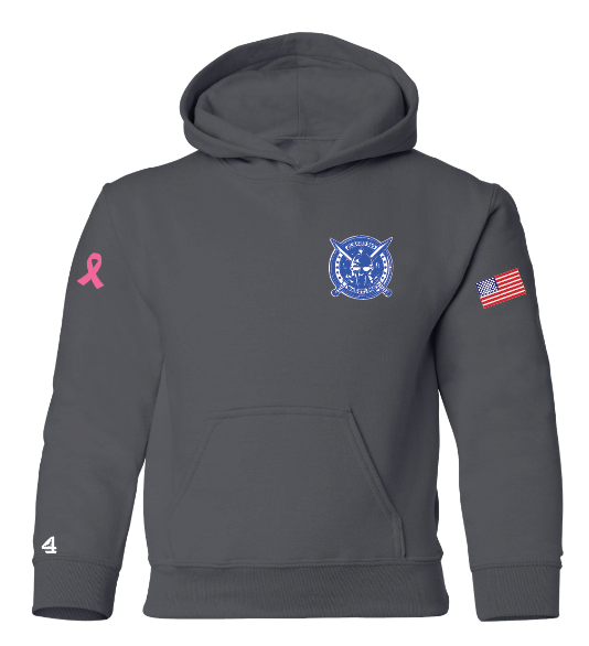 LB Gladiators Wrestling Breast Cancer Awareness Adult and Youth Hoodie