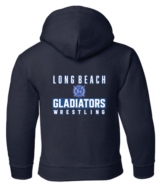 LB Gladiators Wrestling Breast Cancer Awareness Adult and Youth Hoodie
