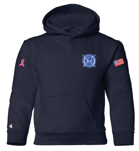 LB Gladiators Wrestling Breast Cancer Awareness Adult and Youth Hoodie