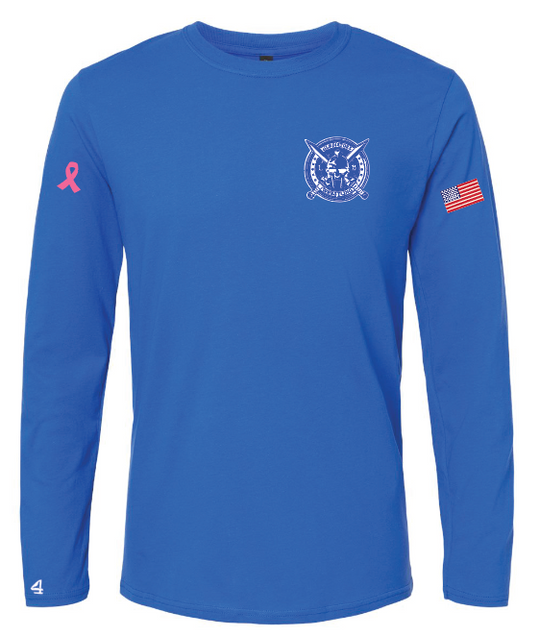 LB Gladiators Wrestling Cancer Awareness Youth and Adult Long Sleeve Shirts