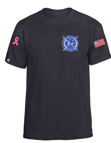 LB Gladiators Wrestling Cancer Awareness Youth and Adult Short Sleeve Shirts