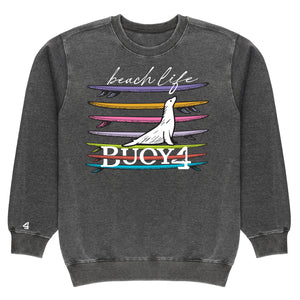 Buoy4 Beach Life Vintage Crewneck
