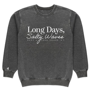 Buoy4 Long days Salty Waves Vintage Crewneck