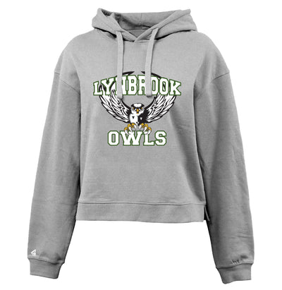 Lynbrook North Owl Pride Cropped Fleece Hoodie