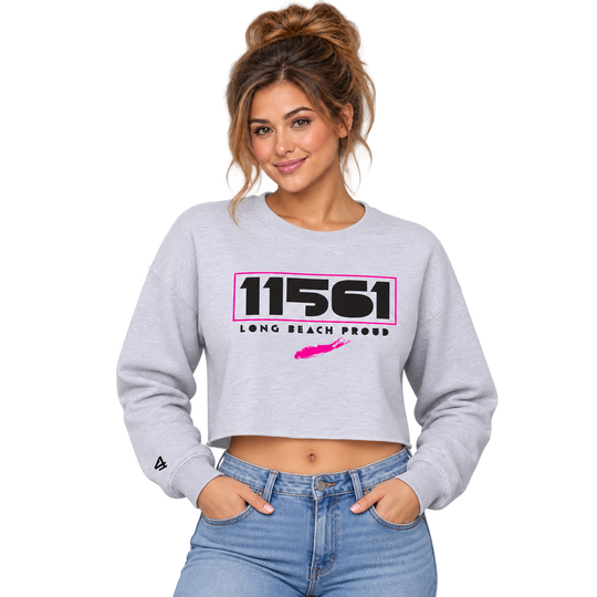 Buoy4 Long Beach Proud 11561 Cropped Crewneck