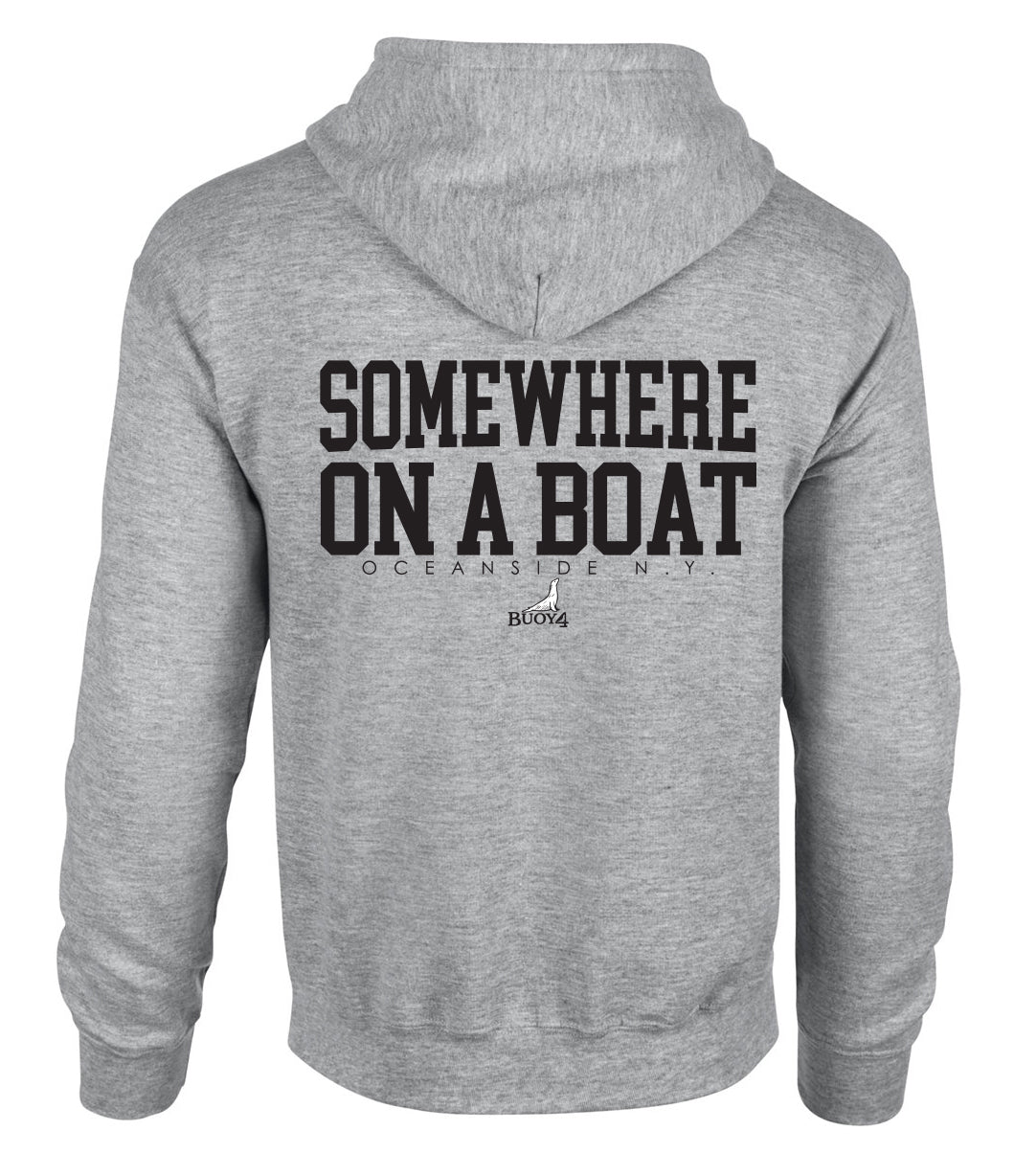 Buoy 4 Somewhere on a Boat Full Zip Hoodie