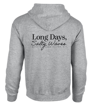 Buoy4 Long days Salty Waves Full Zip Hoodie