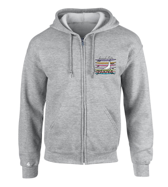 Buoy 4 Beach Life Full Zip Hoodie
