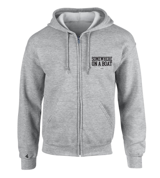 Buoy 4 Somewhere on a Boat Full Zip Hoodie