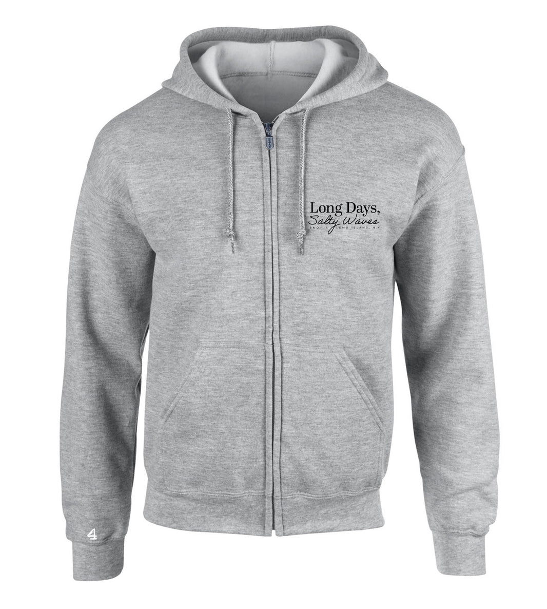 Buoy4 Long days Salty Waves Full Zip Hoodie