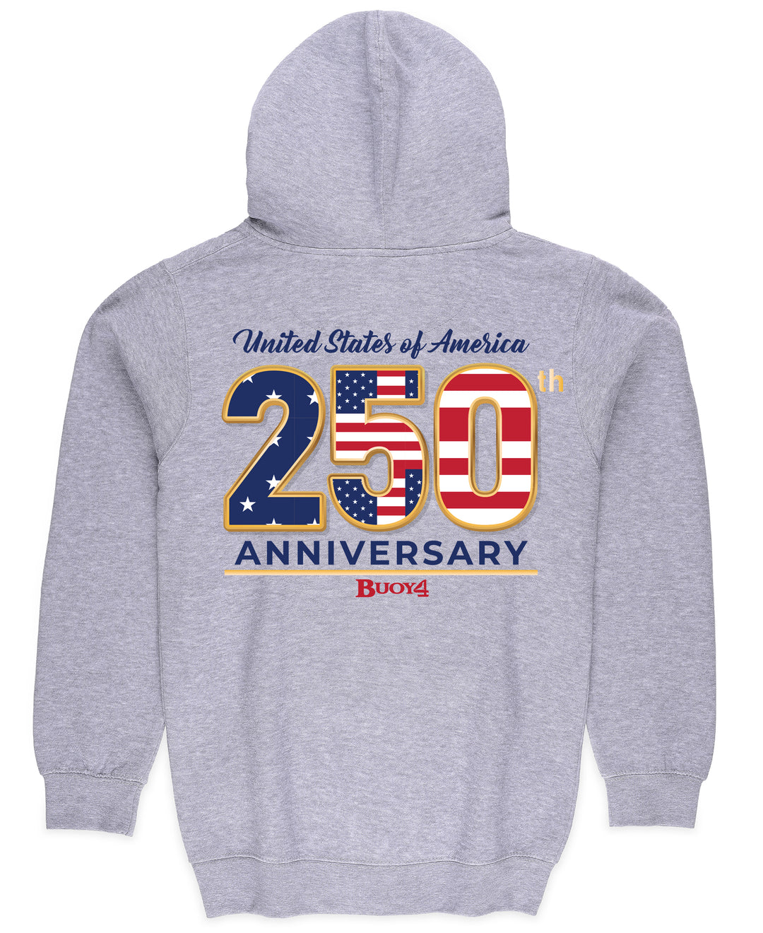 BUOY 4 250 YEARS USA FULL ZIP HOODIE