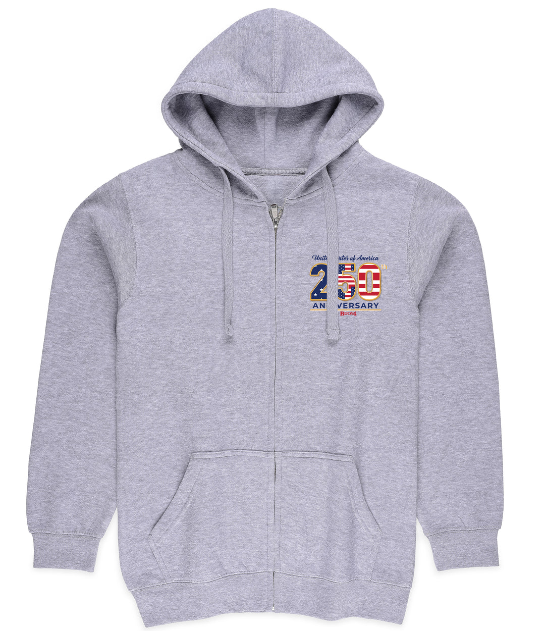 BUOY 4 250 YEARS USA FULL ZIP HOODIE