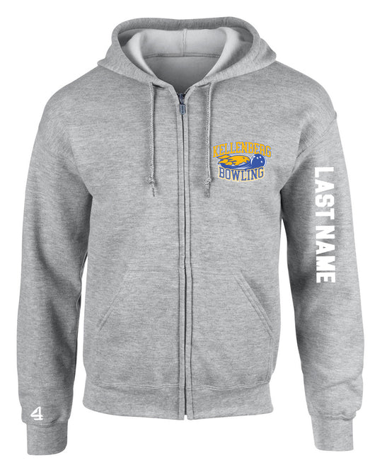 Kellenberg Bowling Full Zip Light Weight Hoodie