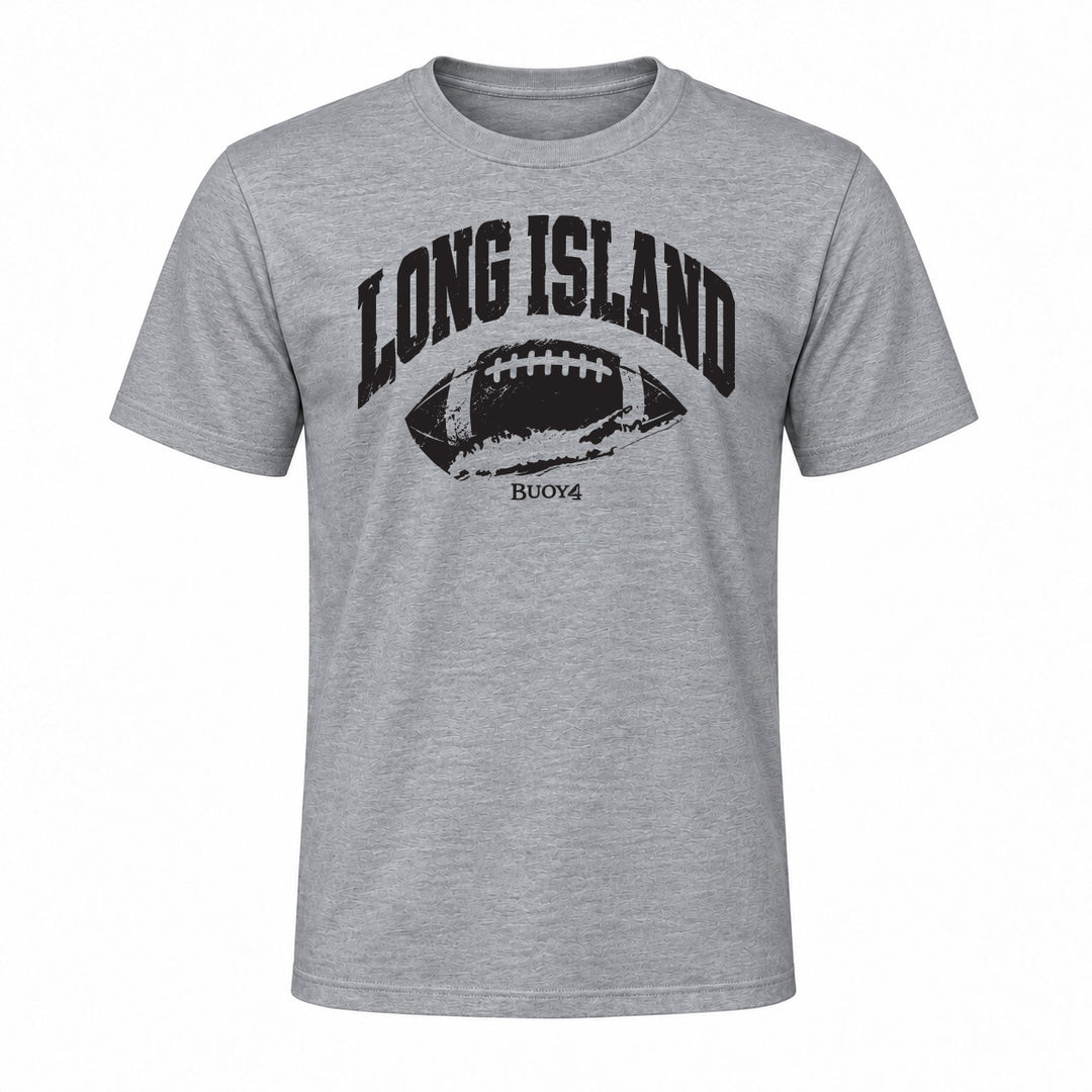 LONG ISLAND NY MAP FOOTBALL GRAPHIC TEE